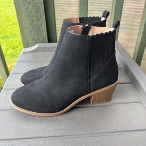 Draper James Ella Black Ankle Boots